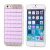 Luxury Candy Color Bling Rhinestone Diamond Chain Design Protective Hard Case for iPhone 6 4.7 inch - Light Purple