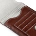 Luxury Card Holder Up-Down Open Flip PU Leather Magnetic Closure Bag Pouch Case For iPhone 6 Plus Samsung Galaxy Note 5 / 3 / 4 - Brown