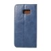 Luxury Crazy Horse PU Leather Magnetic Closure Flip Stand Case With Card Slot for Samsung Galaxy Note 7 - Blue