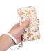 Luxury Detachable Crazy Horse Leather Case Wallet With Card Holder for Samsung Galaxy S7 Edge - White Floral Print