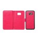 Luxury Detachable Crazy Horse Leather Case Wallet With Card Holder for Samsung Galaxy S7 G930 - Magenta