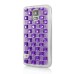 Luxury Diamond Rhinestone Gem Snap On TPU Hard Back Case Cover For Samsung Galaxy S5 G900 - Big Gem Purple