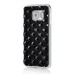 Luxury Diamond Rhinestone Gem Snap On TPU Hard Back Case Cover For Samsung Galaxy S6 Edge - Big Gem Black