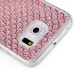 Luxury Diamond Rhinestone Gem Snap On TPU Hard Back Case Cover For Samsung Galaxy S6 Edge - Small Gem Pink