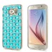 Luxury Diamond Rhinestone Gem Snap On TPU Hard Back Case Cover For Samsung Galaxy S6 G920 - Big Gem Blue