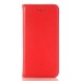 Luxury Litchi Grain Magnetic Switch Flip Genuine Leather Case with Card Slot for iPhone 7 - Red