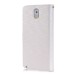 Luxury Magnetic Flip Stand Leather Case with Card Slot for Samsung Galaxy Note 3 - White