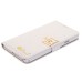 Luxury Magnetic Flip Stand Leather Case with Card Slot for Samsung Galaxy Note 3 - White