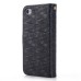 Luxury Magnetic Flip Stand Leather Case with Card Slot for iPhone 4/4S - Black