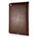 Luxury PU Leather Case With Kickstand Hand Strap Flip Cover For Apple iPad Air (iPad 5) / Air 2 (iPad 6) - Brown