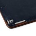 Luxury PU Leather Case With Kickstand Hand Strap Flip Cover For Apple iPad Mini 1 / 2 / 3 - Dark Blue