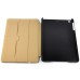 Luxury PU Leather Stripe Flip Stand Card Slot Case Cover For iPad Mini1/2/3 - Brown