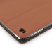 Luxury Pull- Up PU Leather Wake/Sleep Dormancy Flip Stand Case With Card Slots For iPad Mini 4 - Brown