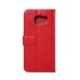 Luxury Sheepskin Pressed Flower Flip PU Leather Cover Case Wallet for Samsung Galaxy S7 Edge G935 -Red