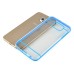 Luxury Slim Transparent Clear Colored Lines Back Gel Case Hard Cover For Samsung Galaxy S6 G920 - Blue