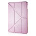 Luxury Transformers Design Slim Folio Leather Smart Cover Case With Wake / Sleep Function For iPad Mini 4 - Pink