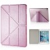 Luxury Transformers Design Slim Folio Leather Smart Cover Case With Wake / Sleep Function For iPad Mini 4 - Pink