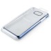Luxury Transparent Clear Plated Frame Hard PC Back Case Cover For Samsung Galaxy Note 5 - Dark Blue