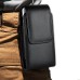 Luxury Vertical Leather Pouch Holster with Belt Clip for iPhone 6 Plus - Black