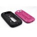 Macho Silicone Case with Magenta  Plastic Stent for Samsung Galaxy S3 i9300