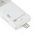 Micro SD TF Memory Card Reader USB i-Flash Drive For iPad Air iPhone 5 5S 6 Plus - White