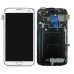 N7105 I317 T889 LCD Assembly Glass Touch Digitizer + LCD Display Screen + Middle Frame + Home Button + Flex Cable Front Housing Replacement Part For Samsung Galaxy Note 2  - White