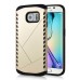 New Arrive 2 In 1 Armor PC And TPU Protective Back Case Cover For Samsung Galaxy S6 Edge - Gold