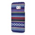 New Ethnic Style Colorful Hard Back PC Shell Case Cover For Samsung Galaxy S6 Edge - Blue And White