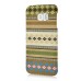 New Ethnic Style Colorful Hard Back PC Shell Case Cover For Samsung Galaxy S6 Edge - Khaki