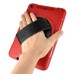 New Fashion 360 Degree Rotating Plastic Stand Defender Case With Touch Screen Film Hand Belt For iPad Air (iPad 5) - Red