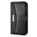 New Fashion Lichi And Crazy Horse Pattern Magnetic PU Leather Flip Stand Card Slots Case For Samsung Galaxy S6 Edge - Black