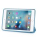 New Thin Smart Cover PU Leather Case Stand For Apple iPad Mini 4 - Light Blue