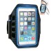 Outdoor Sports Armband Case for iPhone 6 4.7 inch and Samsung Galaxy S5 G900 - Blue