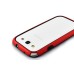 PC And Rubber Assembly Bumper Case For Samsung Galaxy S3 i9300 - Red / Black