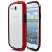 PC And Rubber Assembly Bumper Case For Samsung Galaxy S3 i9300 - Red / Black