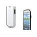 PC And Rubber Assembly Bumper Case For Samsung Galaxy S3 i9300 - White / Black