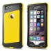 PEPKOO Ultimate Protection Water-Proof Dust - Proof Shock - Proof Aluminum And Silicone Case  For iPhone 6 4.7 inch - Black And Yellow