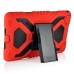 Pepkoo Spider Style 2 in 1 Hybrid  Plastic And Silicone Stand Defender Case With  Screen Film For iPad Mini 4 - Red And Black