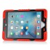 Pepkoo Spider Style 2 in 1 Hybrid  Plastic And Silicone Stand Defender Case With  Screen Film For iPad Mini 4 - Red And Black