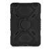 Pepkoo Spider Style 2 in 1 Hybrid  Plastic and Silicone Stand Defender Case with a Screen Film for iPad Mini 1/2/3 - Black