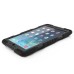Pepkoo Spider Style 2 in 1 Hybrid  Plastic and Silicone Stand Defender Case with a Screen Film for iPad Mini 1/2/3 - Black