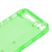Plastic Back Cover Faceplates with Side Buttons SIM Card Tray for iPhone 5s - Transarent Green