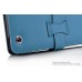 Premium Designer Style Folio Leather Case For iPad 2 / 3 / 4 - Blue