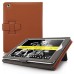 Premium Designer Style Folio Leather Case For iPad 2 / 3 / 4 - Brown