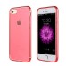 Premium Slim Bright TPU Protective Back Case for iPhone 7 - Red