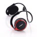 Premium Stereo Bluetooth Headset For iPhone iPad Samsung BlackBerry - Black / Red