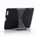 Protective Detachable Silicone And Plastic Hard Case With Stand For iPad 2 / 3 / 4 - Black