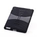 Protective Detachable Silicone And Plastic Hard Case With Stand For iPad 2 / 3 / 4 - Black