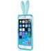 Rabbit TPU Bumper Case with Strap for iPhone 6 4.7 inch - Light Blue