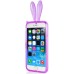 Rabbit TPU Bumper Case with Strap for iPhone 6 4.7 inch - Purple